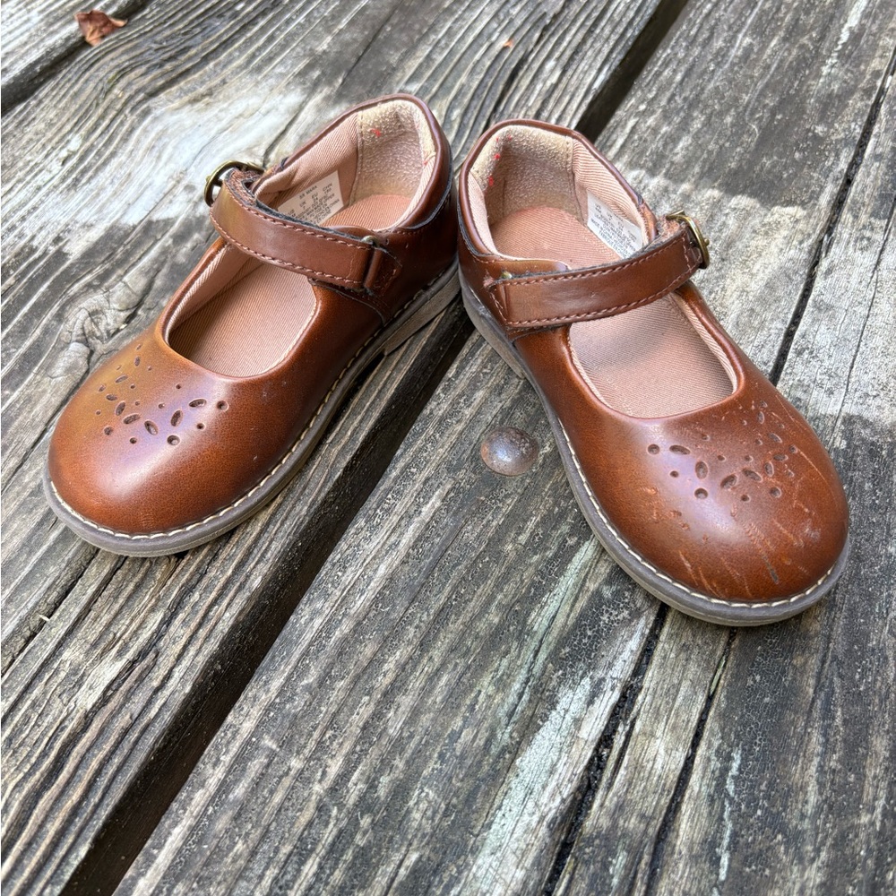 Stride Rite Brown Kids Mary Jane Shoes SZ8